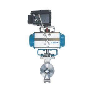 Pneumatic single-acting O-type regulating ball valve